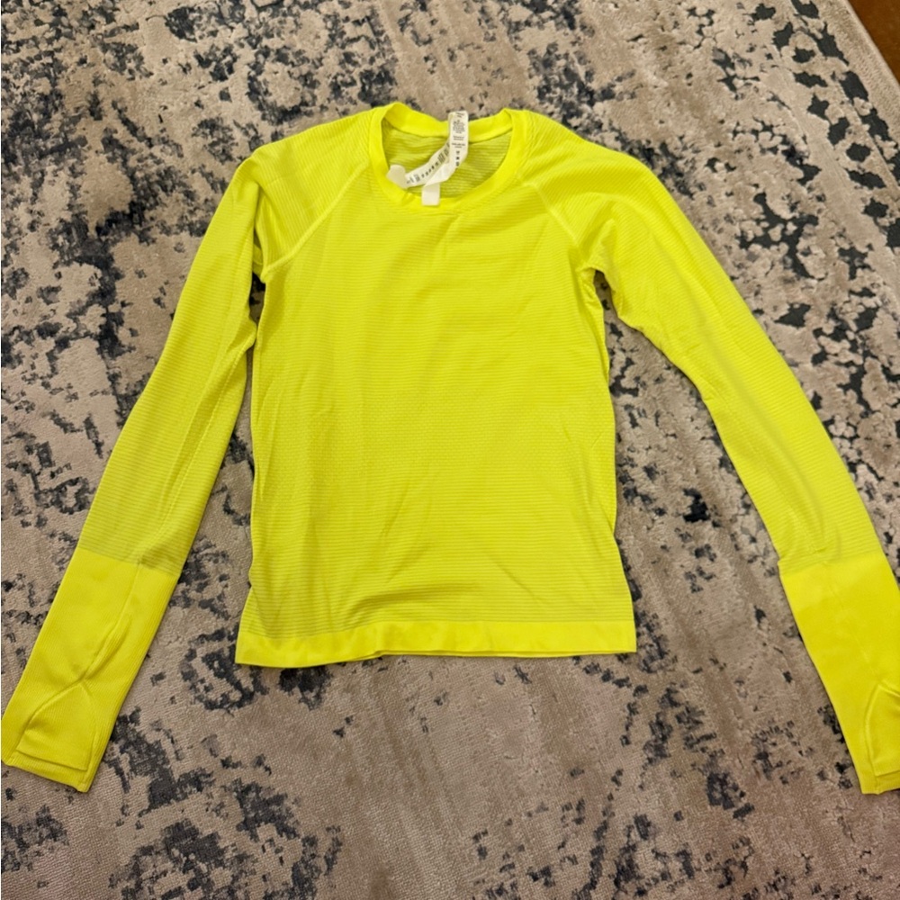 Neon Yellow Lululemon Long-Sleeve